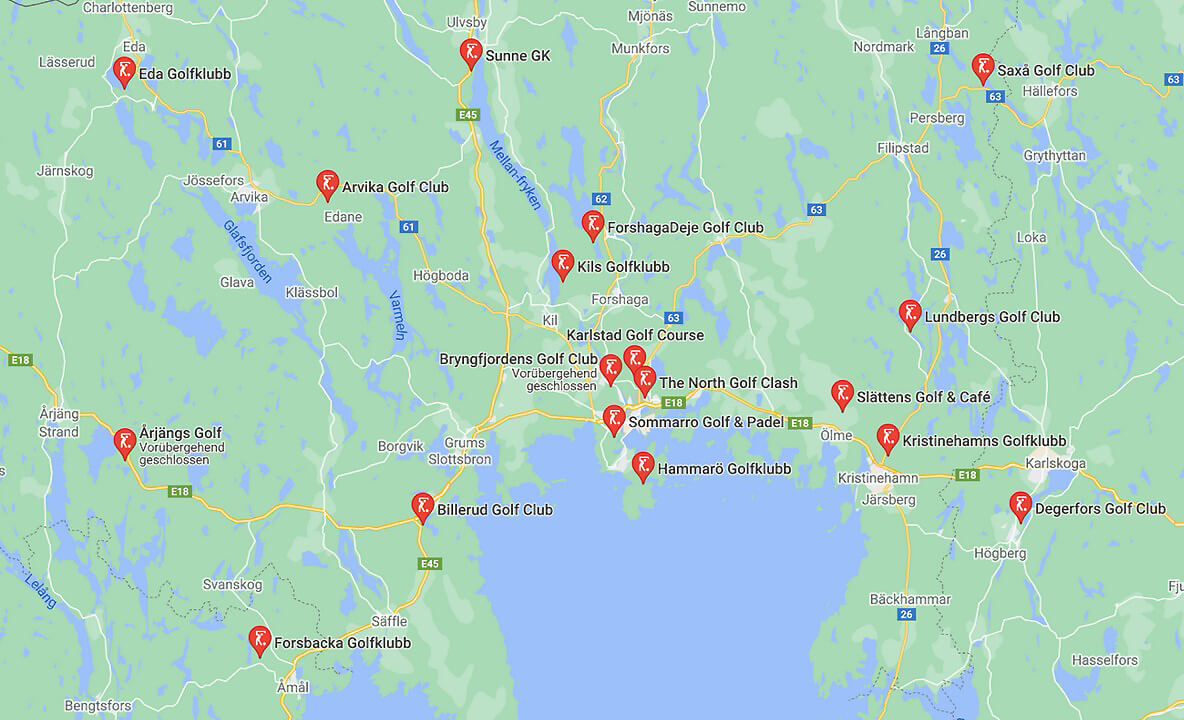 Golfplätze SWE Arnäs Umgebung (1)